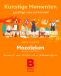 crea-ochtend activiteit in bibliotheek Segbroek de serie Kunstige Momenten Maart 2025 Mozaieken