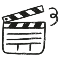 Afbeelding van een filmklapbord